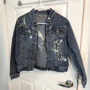 Arizona Jean Company Girls’ Floral Embroidered Jacket